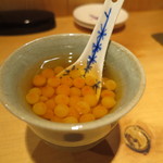 器楽亭 - 半熟のイクラ、柚子風味で