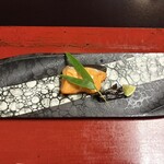 あかん鶴雅別荘　鄙の座 - 焼物　キングサーモンの柚庵焼き