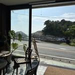 堂ヶ島食堂 - 1階の待合場からの風景。