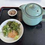 堂ヶ島食堂 - 【GEO刺身定食:海鮮6種(2750円)】と【塩カツオ茶漬けセット(418円)】