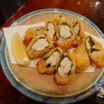 宗平 - ささみ梅しそ揚げ 550円