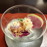 あかん鶴雅別荘　鄙の座 - オホーツク産毛蟹の共和え　サラダ仕立て