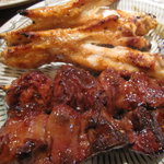 焼鳥いなかもん - 手羽先、鳥きも