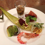 くろさわ東京菜 - 14.6月（夜） 前菜盛り合わせ