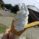 トラピスト修道院 売店 - ソフトクリーム/コーン450円