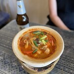 ペンタイ - トムヤンクン　優しくて旨い！大振りの海老多めで食べ応えもあり