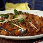 ダバ インディア - ブナチキンマサラのアップ。香辛料が絶妙！