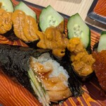 きづなすし - 雲丹､イクラ､手巻き