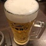 もつ鍋ながまさ - 生ビール沢山いただきましたー\( ˆoˆ )/