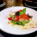 炭焼きイタリアン Black - 鯛のカルパッチョ
