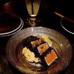炭焼きイタリアン Black - サーモンのレアカツ