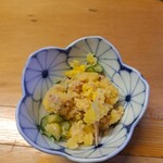 串とろ - お通し～カレー風味のポテトサラダ