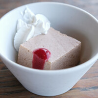 THE KINTAN STEAK - 錦雲豚のジンジャーステーキ(120g) 1480円 のチョコレートムース