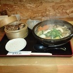 まさむね - 和風ちゃんぽんとちまき（２個）片栗のとろみに負けないしっかりした味付けです