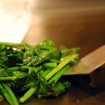 OSAKAきっちん。 - ほうれん草の鉄板焼