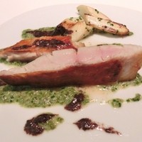 カンテサンス - 伊豆下田の金目鯛　あおさ海苔のソース