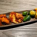 楽韓堂 - キムチ盛り合わせ