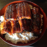 かも川 - 上うな丼 ３９００円
      肝吸い付き