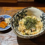 魚菜家 - 牡蠣と広島菜のまぜご飯