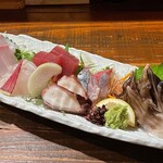 魚菜家 - 刺身盛り合わせ