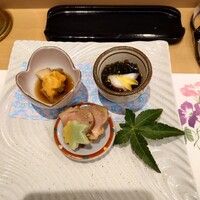 北新地 鮨 天ぷら いわい - 前菜3種