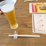 トラットリアイルポッツォ - ビール（カールスバーグ）で乾杯