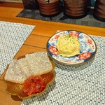 串揚げ あとわ - 自家製ポテトサラダと子持ちこんにゃくと梅水晶