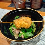 串揚げ あとわ - 串揚げ 鰻と焼き茄子