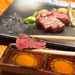 創作鉄板焼き ラフアージョ - めちゃくちゃ柔らかい❤️
      ポン酢＆醤油ダレに合う◎
      美味しい〜(,,> <,,)❤️