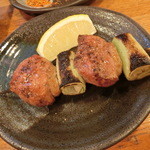 やきとり ふなちゅう - 鴨ねぎ串２８０円