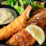 食堂CAFE まんざいらく - 料理写真:ミックスフライ