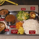 西インドスパイス ガヤバジ - ３種カレープレート