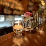 ブルーラベル - 照明と蝋燭の光が美しい。