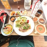 スペインバル PALLO - 豚肩ロースのグリル〜自家製ロメスコソース〜のランチ