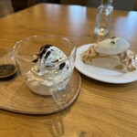 RANMEISYA SWEETS FACTORY - アフォガードとアップルパイ