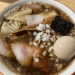 煮干しのビリー - 中華そば 1000円+味玉180円+肉増し300円