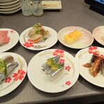 にぎりの徳兵衛 - 真鰯　大トロ　帆立湯霜　カタラーナ　バニラ　鰻　きびなご