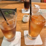 久右衛門邸 納屋カフェ - なんと食後にアップルティーをサービスで♡（毎回じゃないと思うけど嬉しいサプライズ！）