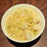 魚China YO - ホタテとアスパラ入りオレンジ風味のチャーハン