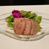 豆屋源蔵 - ローストビーフもよく焼きにしてくださいました