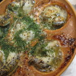 Grilled whelk with garlic butter
