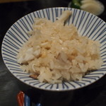 もちづき - ワタリガニと松茸の炊き込みご飯