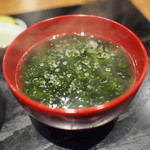 もちづき - 青さの吸い物が素晴らしい香り