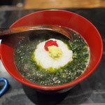 もちづき - 追加でたか田八祥さんの名物青さのお茶漬をお願いしました。