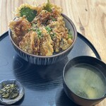 はまさき村 - 牡蛎天丼