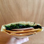 タイヨウテラス - ほうれん草とハムチーズのサレクレープ