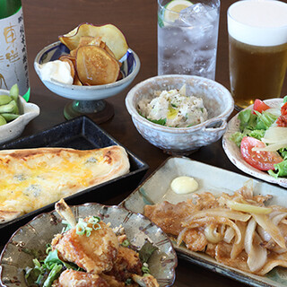Enjoy creative dishes and set meals featuring seasonal vegetables from Kokubunji for dinner!