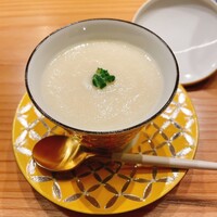 いでの上料理店 - カマスと冬瓜の摺り流しの茶碗蒸し