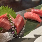 界 津軽 - 鮪のお造り&握り寿司