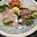 さぶろー - お刺身の3点盛り（アラカルト注文）